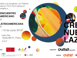 Diseño de las invitaciones al I Encuentro Latinoamericano de Artes Escénicas.