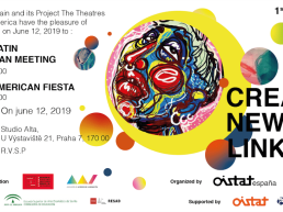Diseño de las invitaciones al I Encuentro Latinoamericano de Artes Escénicas.