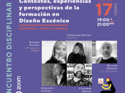 Semana 2 Territorios. Encuentros Disciplinares: Contextos, experiencias y perspectivas de la formación en Diseño Escénico.